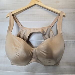 {44D} Soma Stunning Support Smooth Balconette Nude Skin Tan Beige Bra